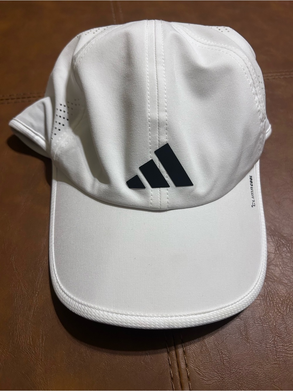 ADIDAS White CLIMACOOL Performance Cap with Black Logo